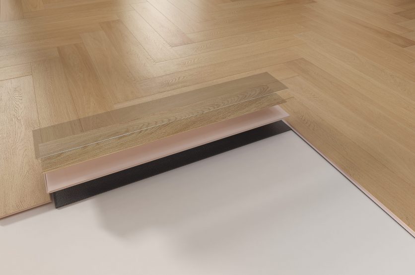 石晶地板分层展示