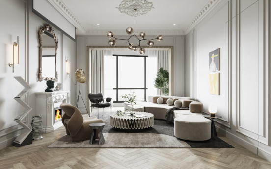 石晶地板装修效果图