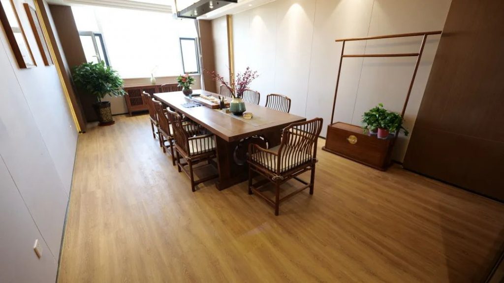 小蓝鲸石晶地板办公室装修效果案例