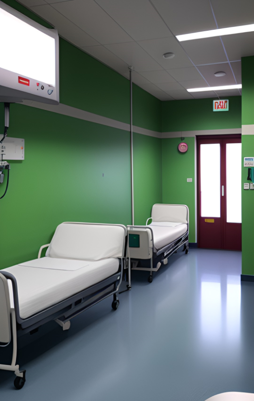 医院病房地面地板材料展示