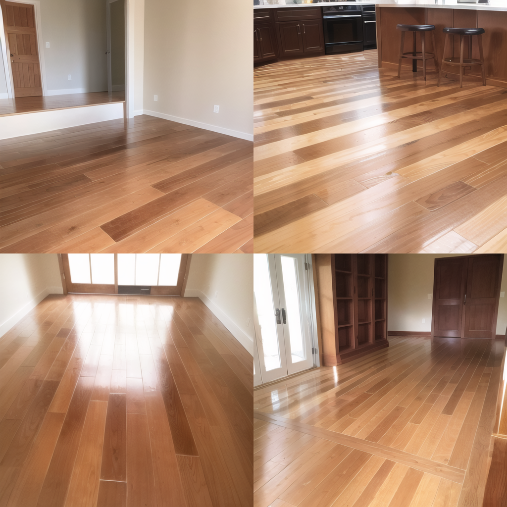 装修木地板、瓷砖、石晶地板效果图对比