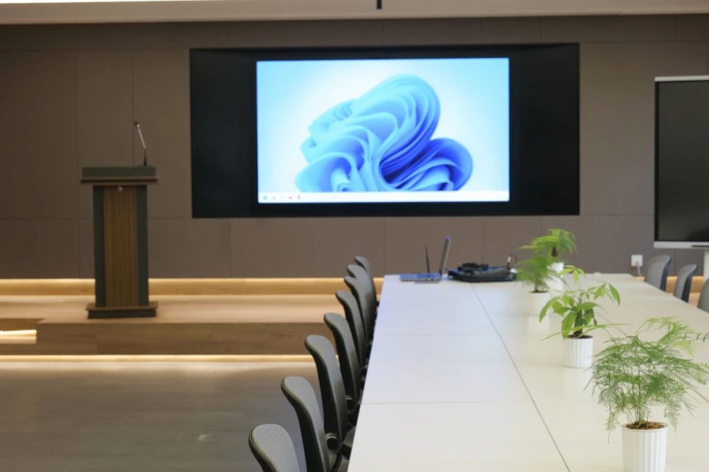 小蓝鲸石晶地板-富泉商贸公司会议室改造后案例图片-吧台